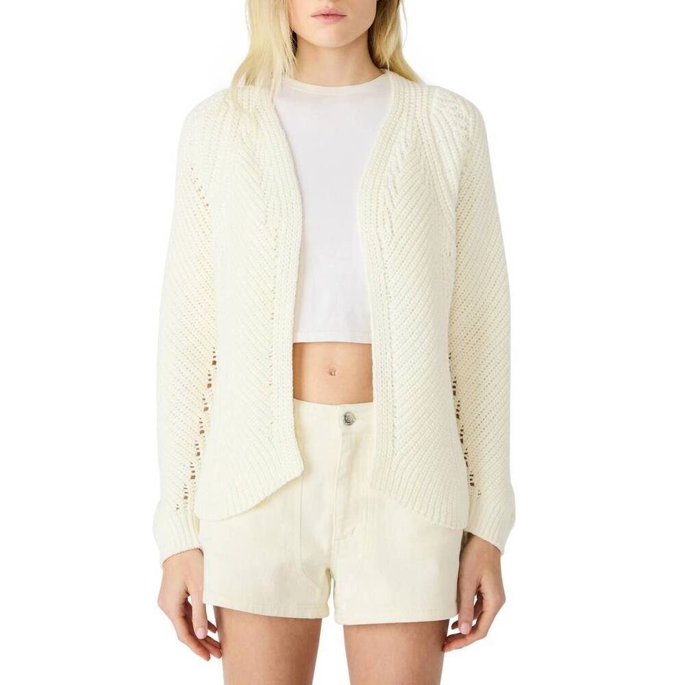 NEW STEVE MADDEN opal sweater cardigan in natural